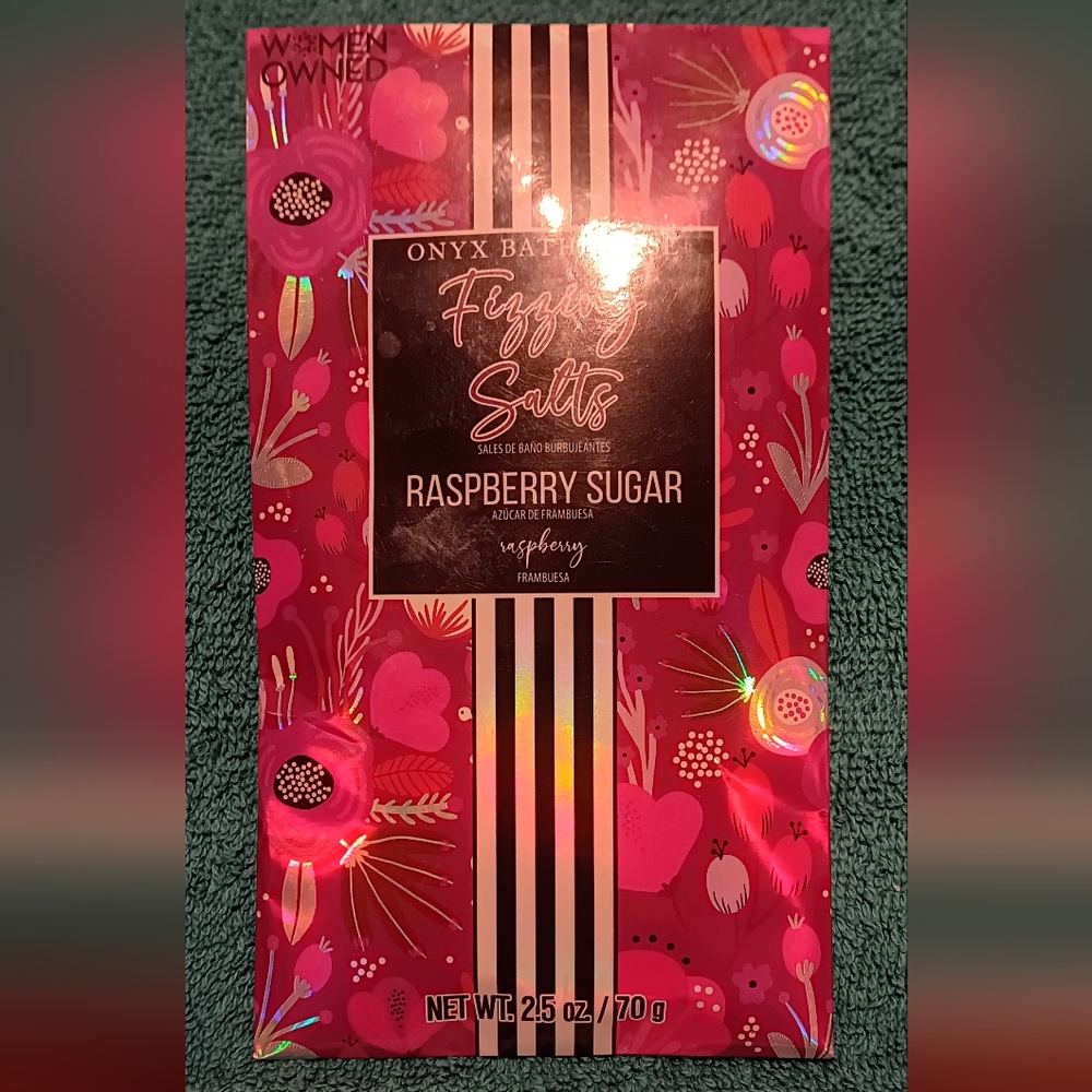 Raspberry Sugar Bath Fizzing Salts